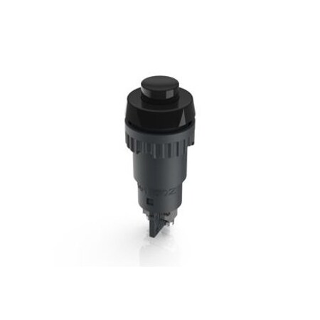 Rafi Pushbutton Switches 1No, Black 16.2Mm Mounting Dia 1.10.102.001/0104